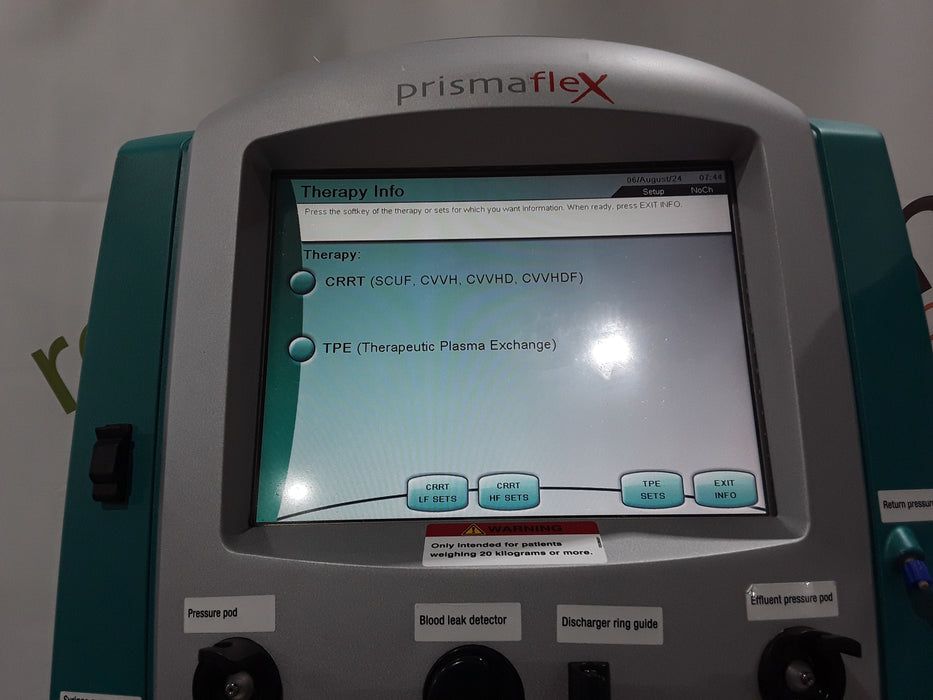 Gambro Prismaflex Dialysis Machine