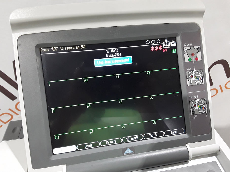 GE Healthcare MAC 5500 HD with CAM Module ECG System