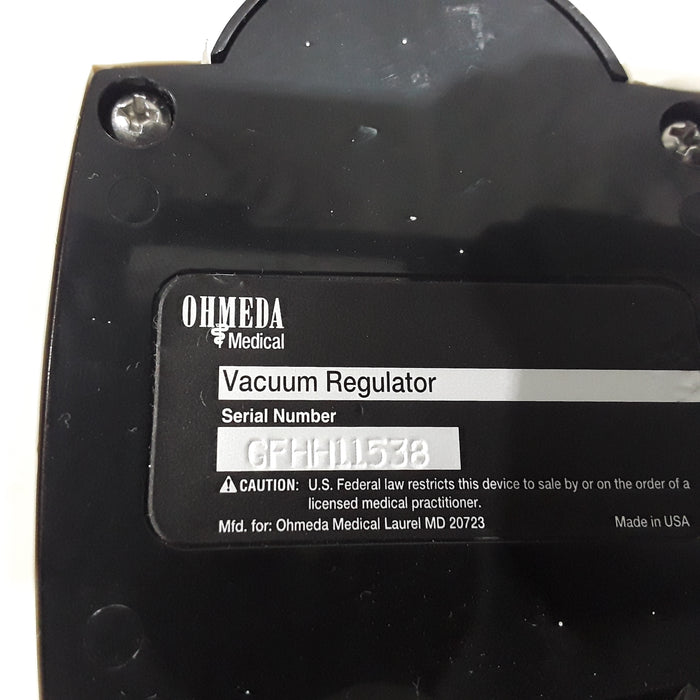 Ohmeda Medical Vacuum Regulator