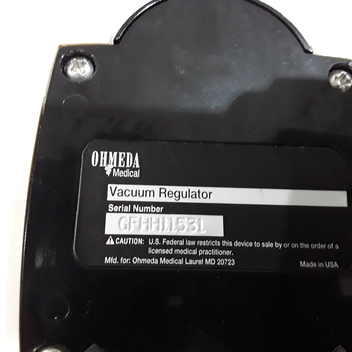 Ohmeda Medical Vacuum Regulator