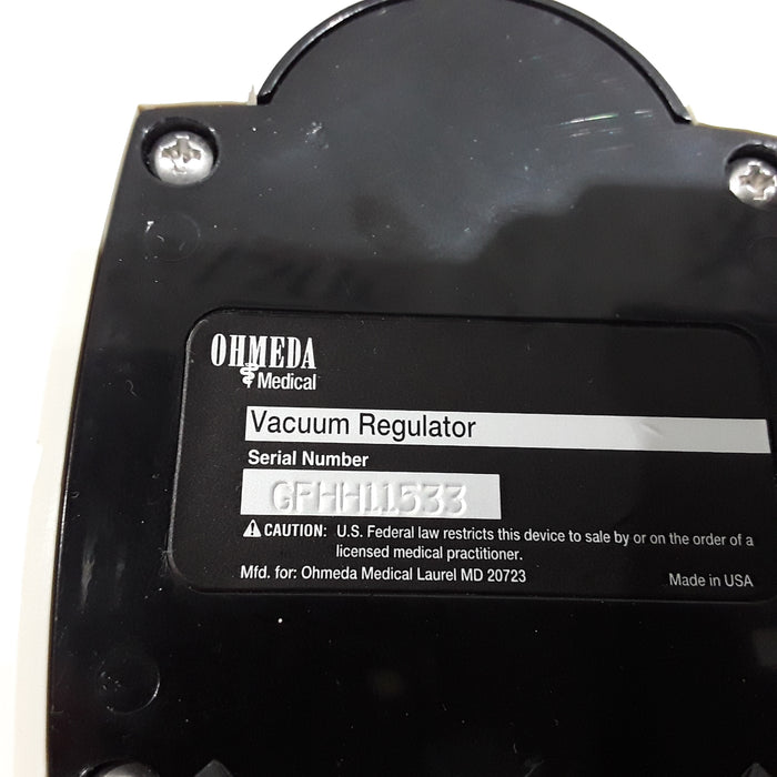 Ohmeda Medical Vacuum Regulator