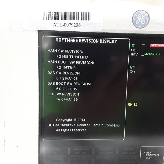 GE Healthcare Dash 3000 - GE/Nellcor SpO2 Patient Monitor