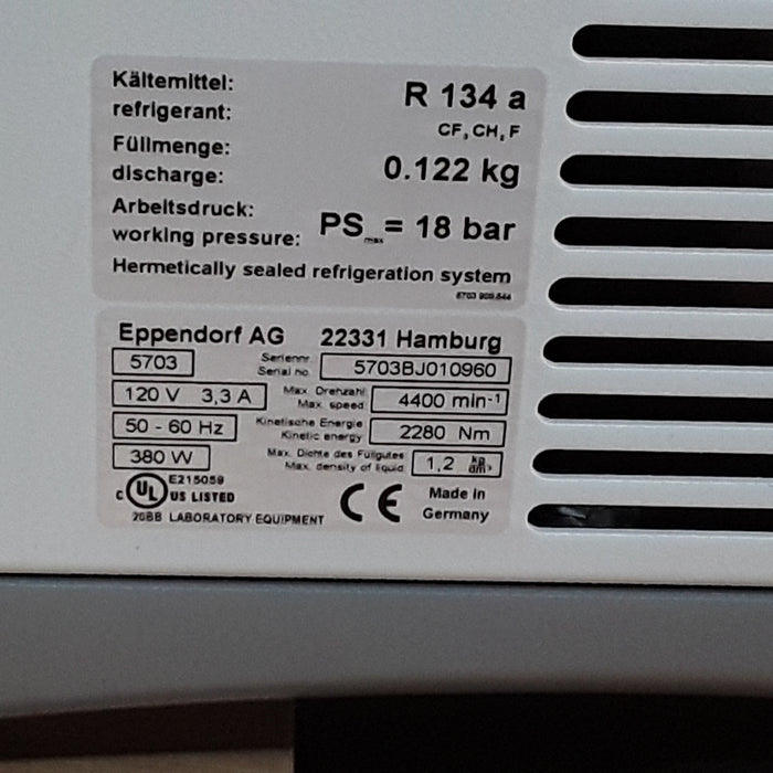 Eppendorf 5702R Refrigerated Centrifuge