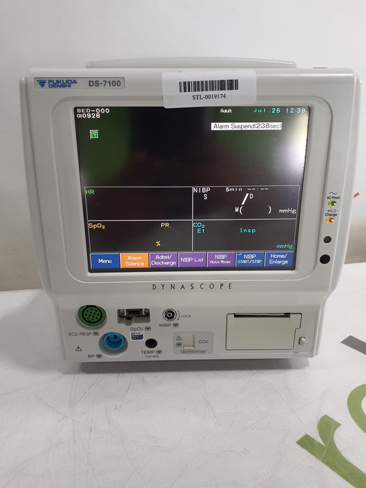 Fukuda Denshi Dynascope DS-7100 Patient Monitor