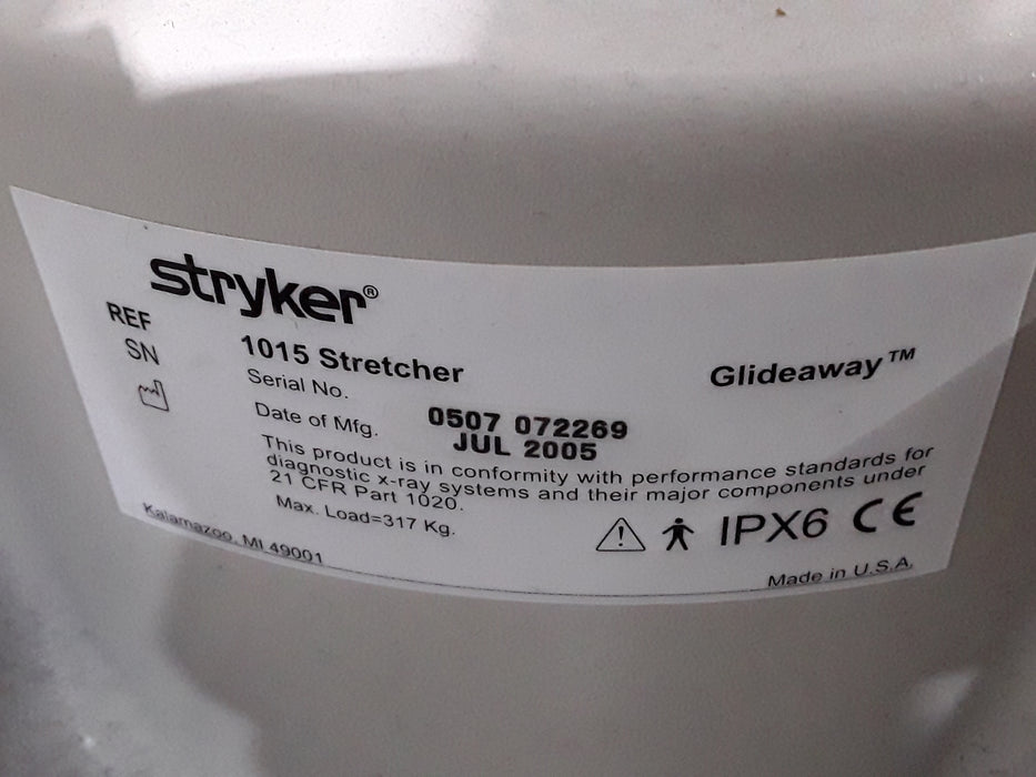 Stryker 1015 Big Wheel Glideaway Stretcher