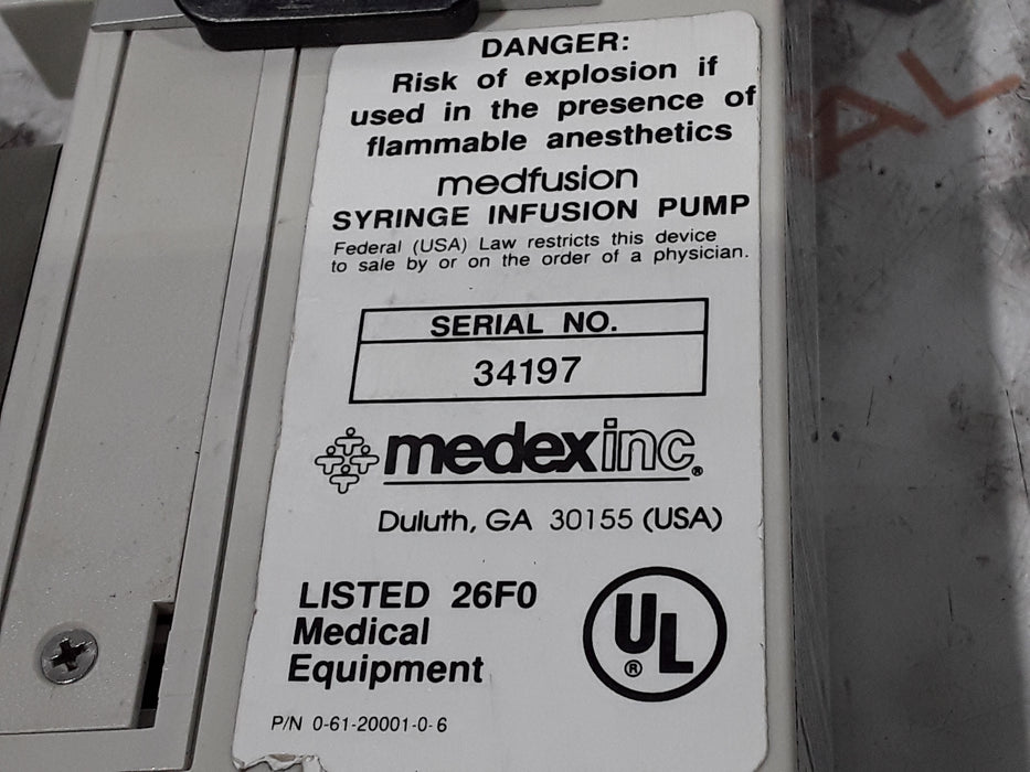 Medex Medfusion 2010i Syringe Infusion Pump