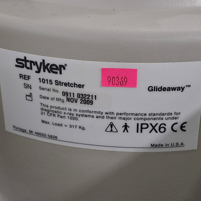 Stryker 1015 Big Wheel Glideaway Stretcher