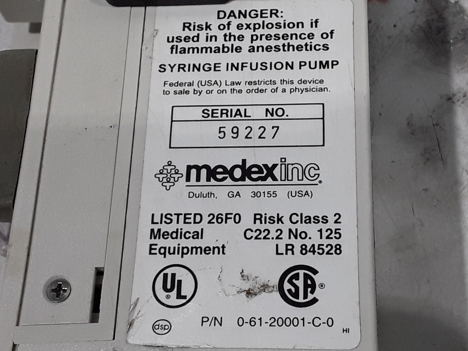 Medex Medfusion 2010i Syringe Infusion Pump