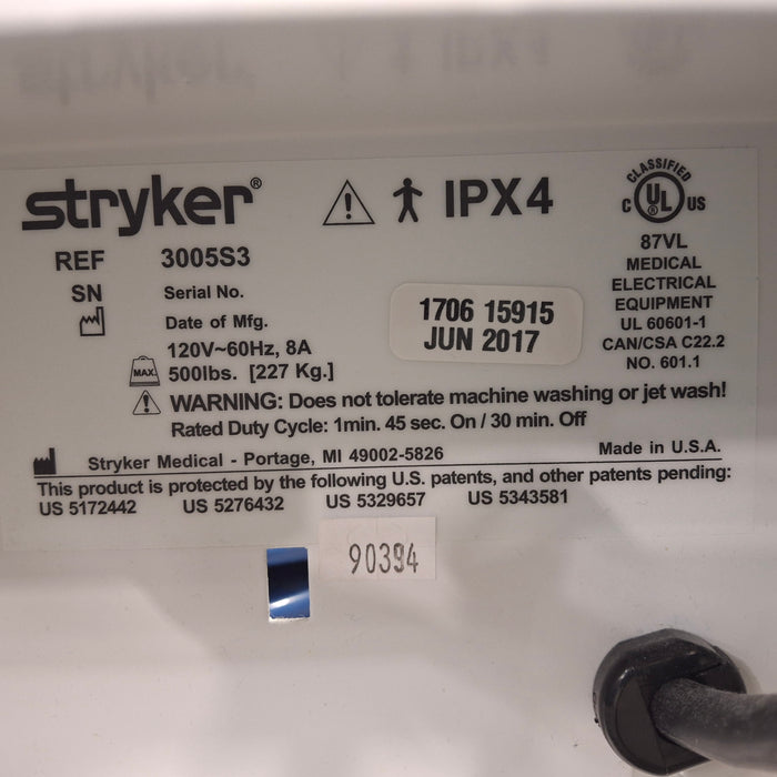 Stryker Secure III 3005 Hospital Bed