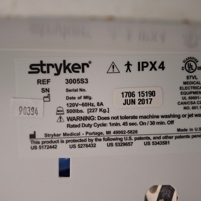 Stryker Secure III 3005 Hospital Bed