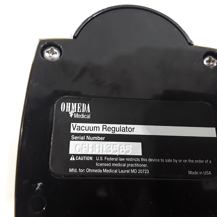 Ohmeda Medical Vacuum Regulator