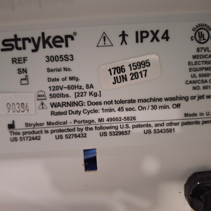 Stryker Secure III 3005 Hospital Bed