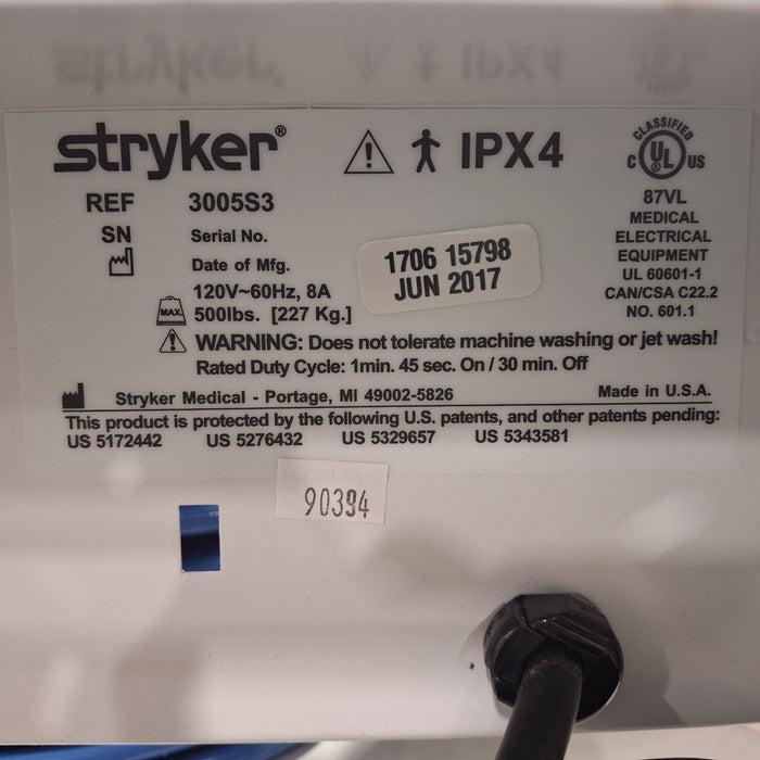 Stryker Secure III 3005 Hospital Bed