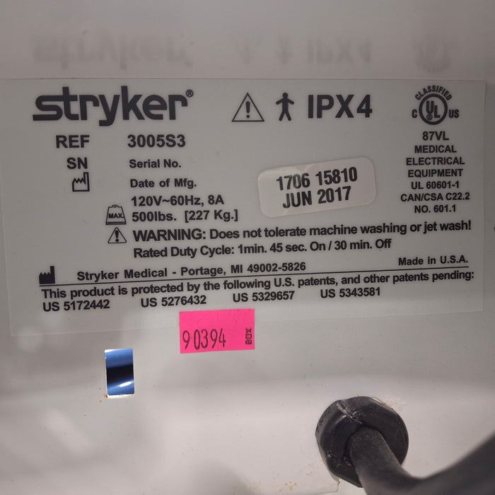 Stryker Secure III 3005 Hospital Bed