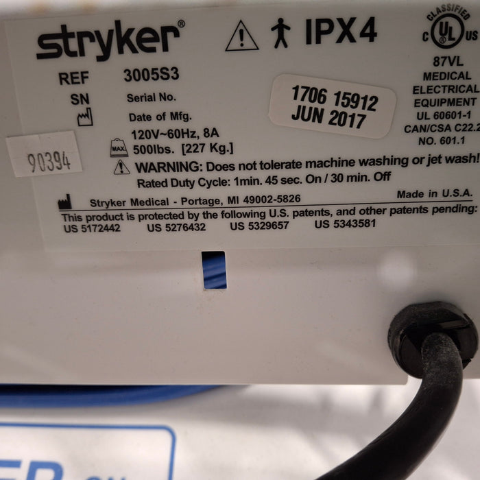 Stryker Secure III 3005 Hospital Bed