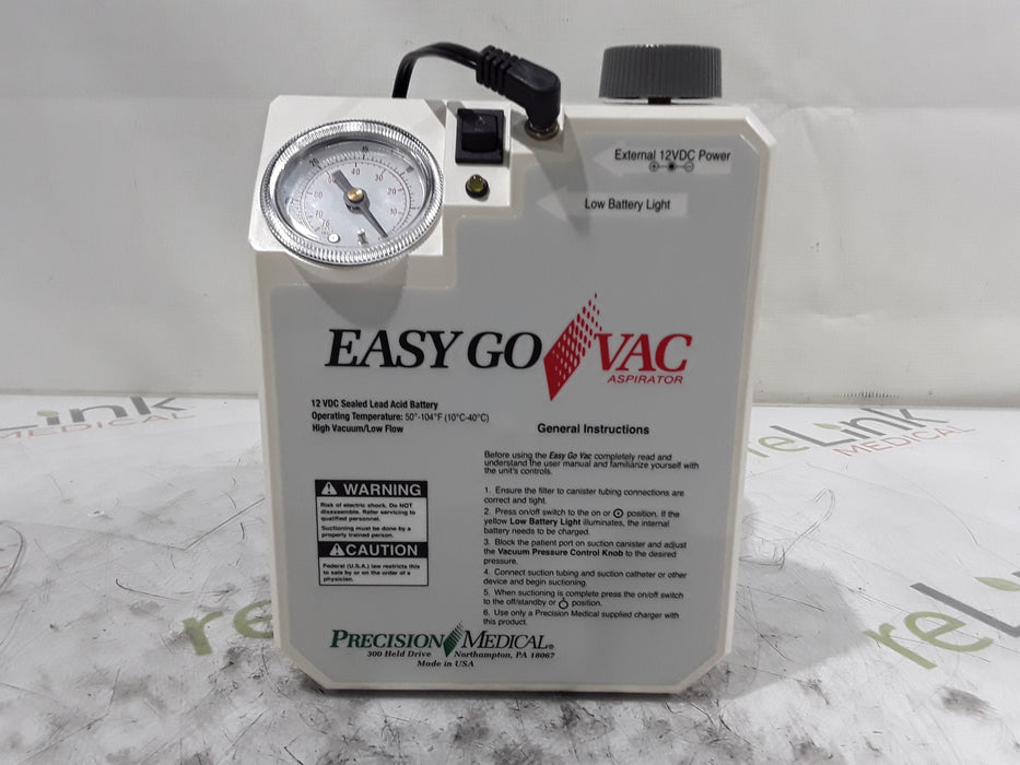 Precision Medical Easy Go Vac PM65 Aspirator