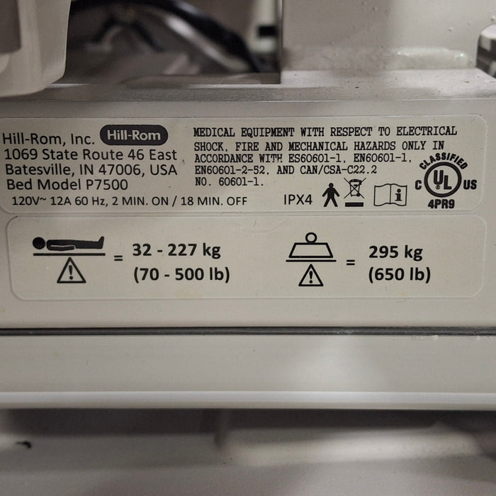 Hill-Rom Progressa P7500A ICU Hospital Bed