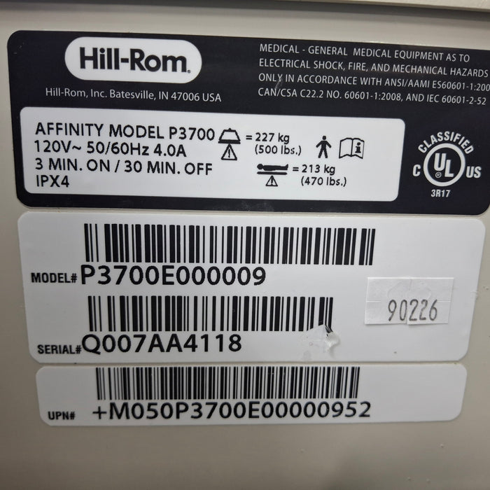 Hill-Rom Affinity 4 Patient Birthing Bed