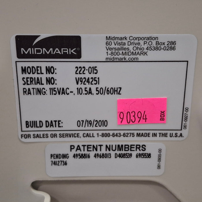 Midmark 222 Procedure Chair