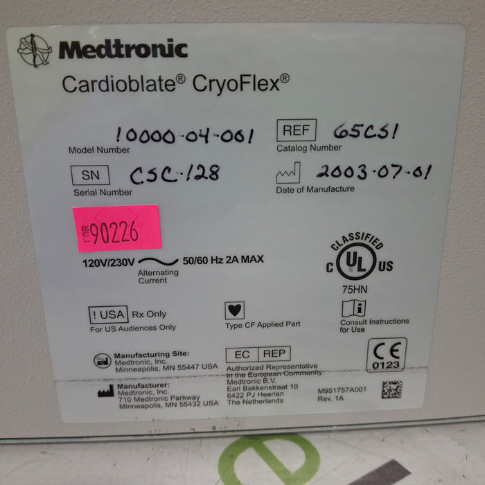 ATS Medical, Inc. Cardioblate CryoFlex Surgical Ablation System