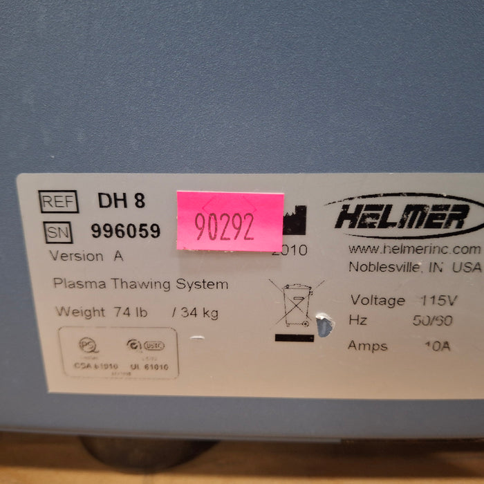 Helmer Inc DH 8 Plasma Thawer