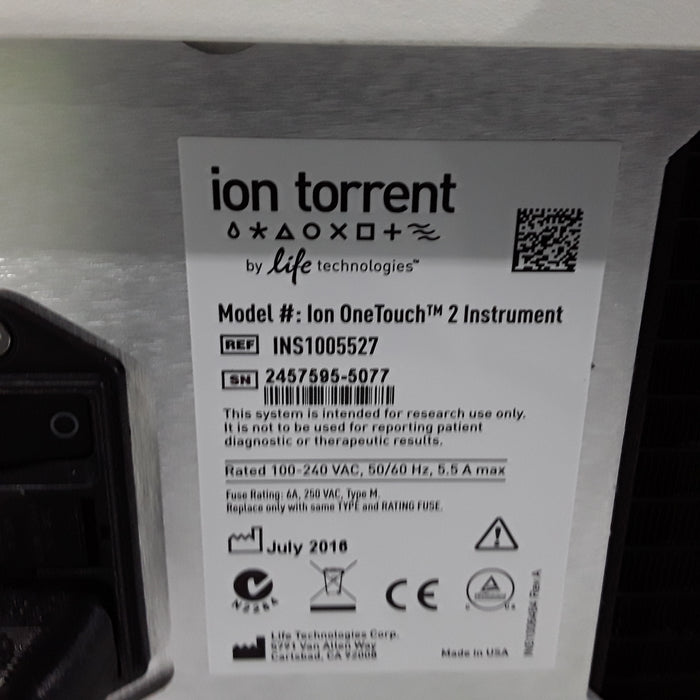 Ion Torrent Ion OneTouch 2 Automated System