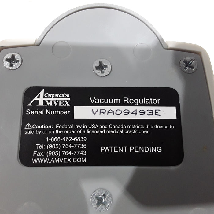 Amvex Vacuum Regulator