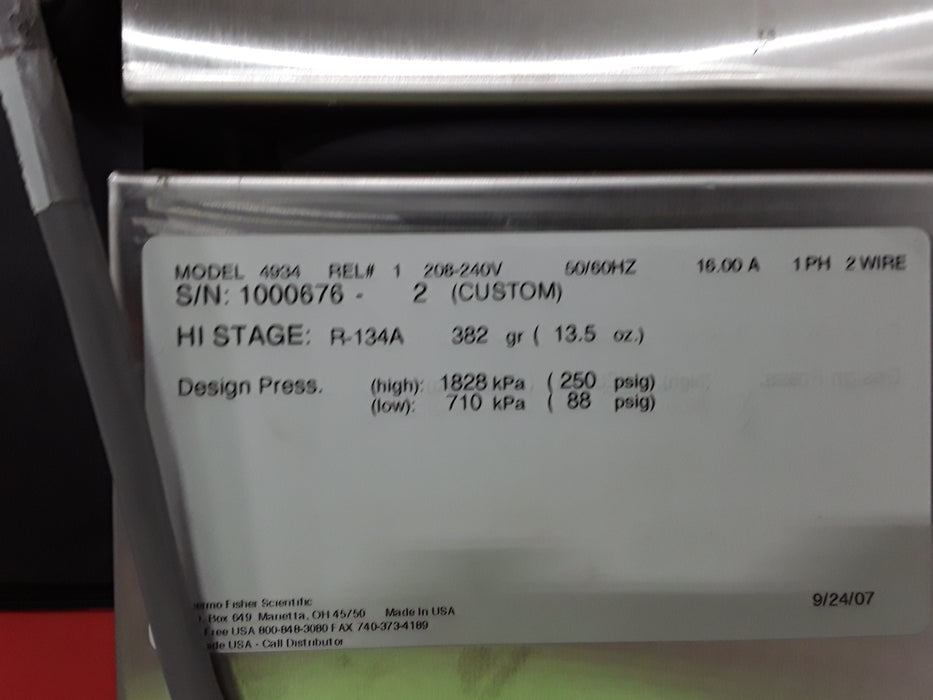 Thermo Electron 4934 Forma Environmental Chamber