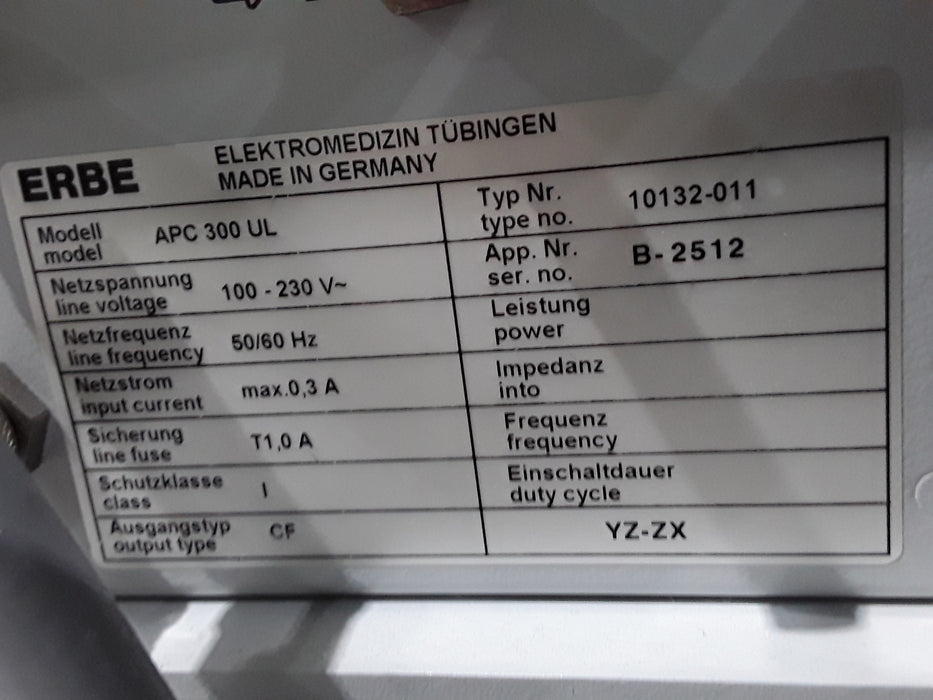 Erbe APC 300 Argon Plasma Coagulator