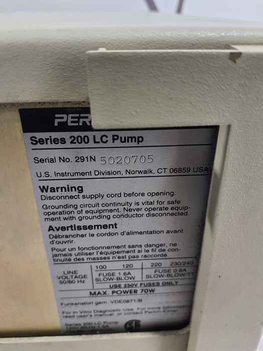 Perkin Elmer Series 200 LC Micro Pump