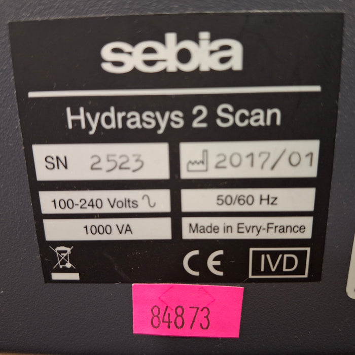 Sebia Electrophoresis Hydrasys 2 Electrophoresis Analyzer