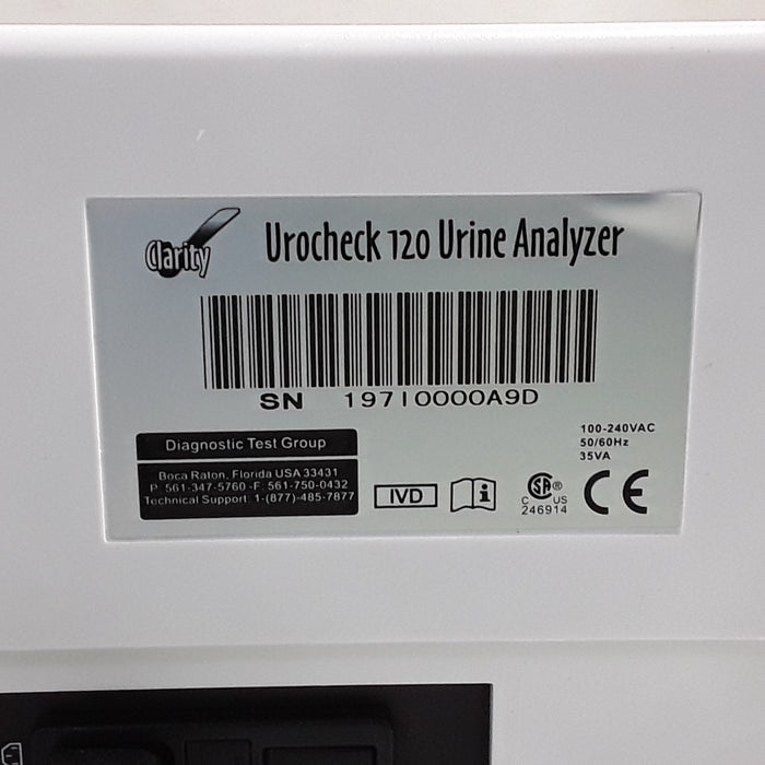 Clarity Diagnostics Urocheck 120 Urine Analyzer