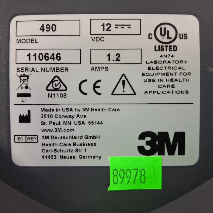 3M Attest Auto-Reader 490 VH202 Sterilization