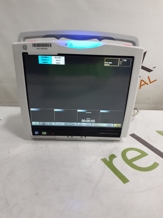 GE Healthcare Carescape B450 Patient Monitor