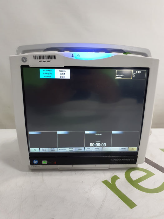 GE Healthcare Carescape B450 Patient Monitor