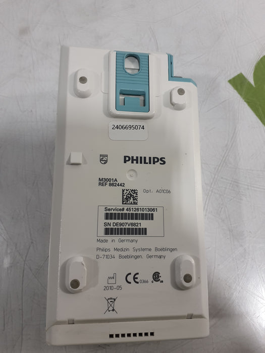 Philips M3001A-A01C06 Fast SpO2, NIBP, ECG, Temp, IBP MMS Module