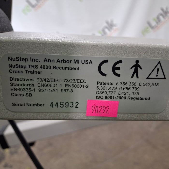 NuStep, Inc. TRS 4000 Recumbent Cross Trainer