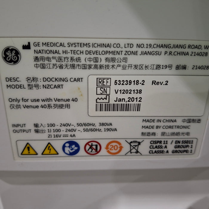 GE Healthcare Venue 40 Ultrasound