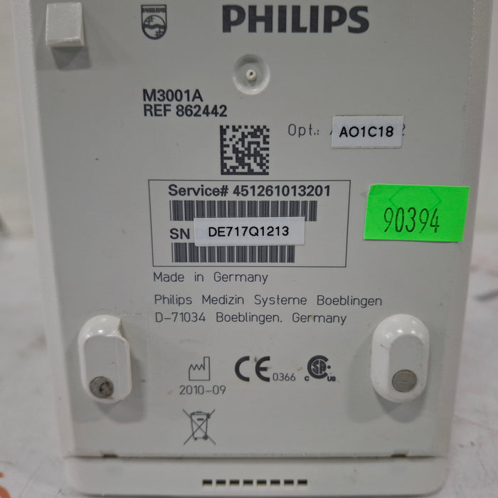 Philips M3001A-A01C18 Fast SpO2, NIBP, 12 lead ECG, Temp, IBP MMS Module