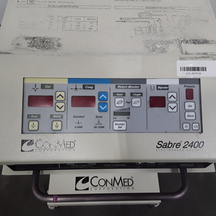 ConMed Sabre 2400 Electrosurgical Unit