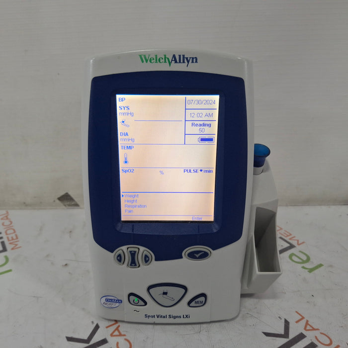 Welch Allyn Spot LXi - NIBP, SureTemp Plus, Nellcor SpO2 Vital Signs Monitor