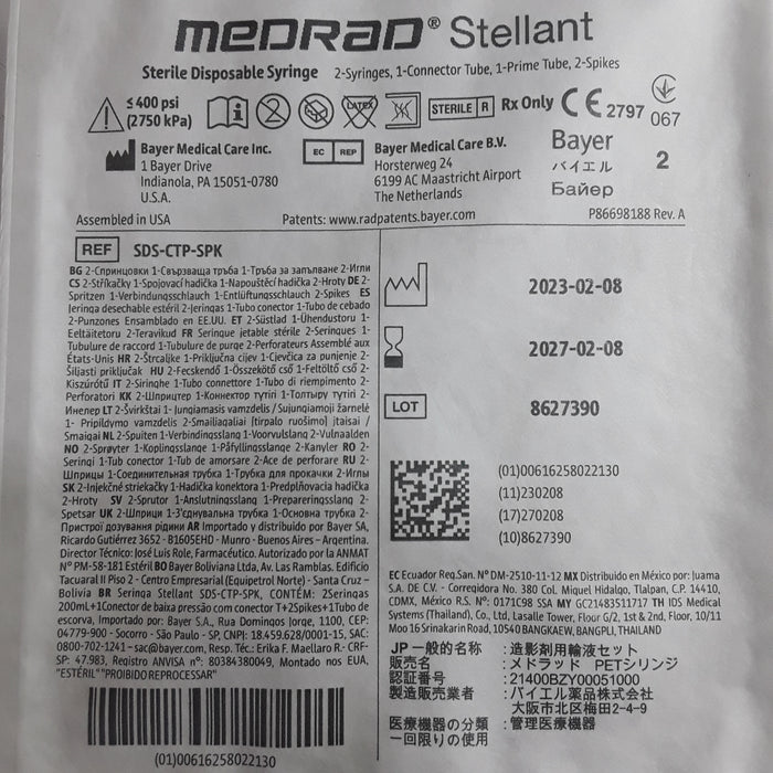 Medrad Medrad Stellant Sterile Disposable Syringe Injectors reLink Medical
