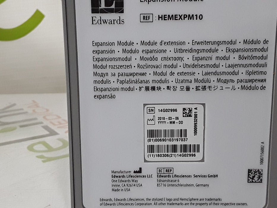 Edwards Lifesciences HEMEXPM10 HemoSphere Expansion Module