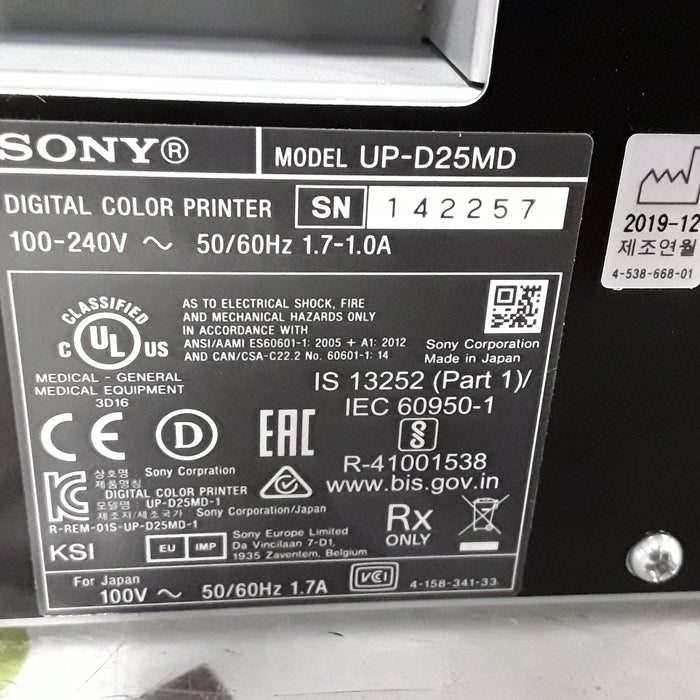 Sony UP-D25MD Digital Color Printer