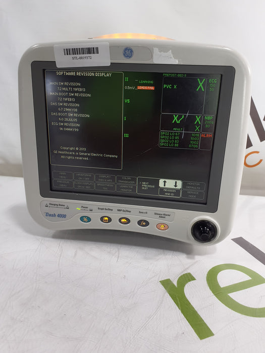 GE Healthcare Dash 4000 - GE/Nellcor SpO2 Patient Monitor