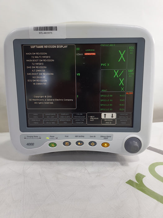 GE Healthcare Dash 4000 - GE/Nellcor SpO2 Patient Monitor