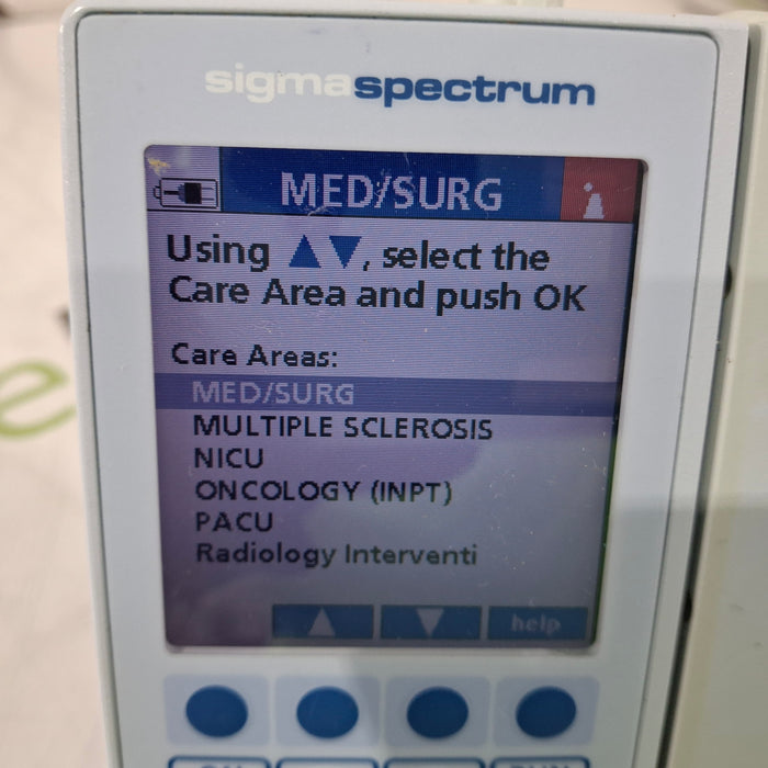 Baxter Sigma Spectrum 6.02.07 with B/G Battery Infusion Pump