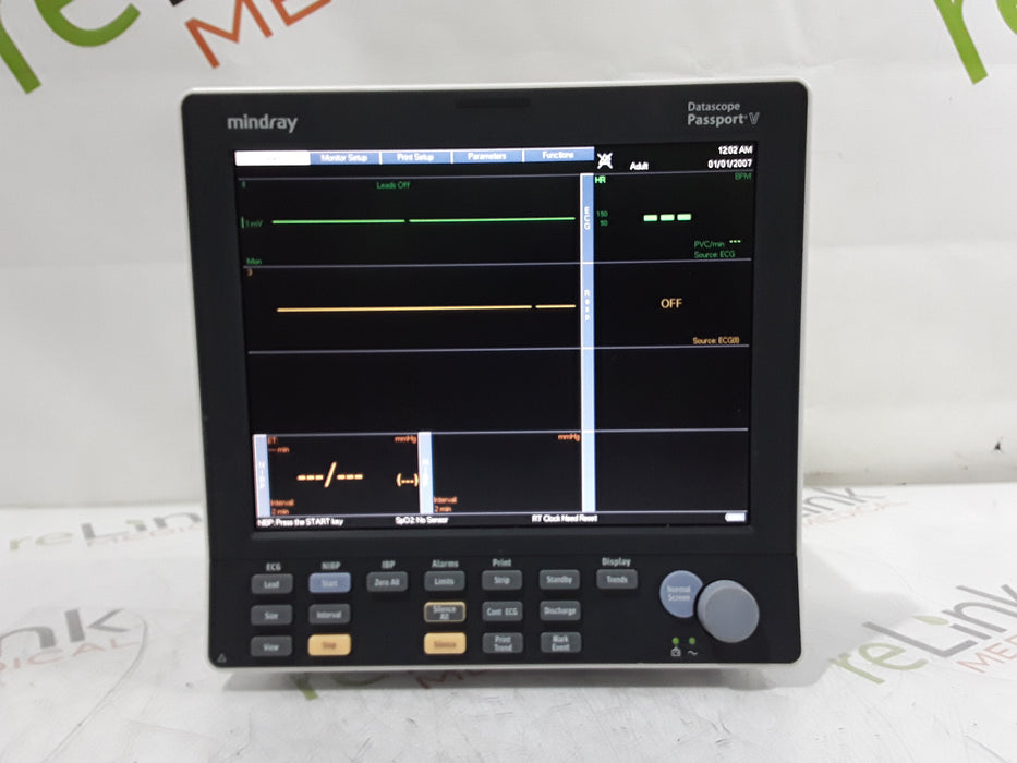 Mindray Passport V w/CO2 Patient Monitor