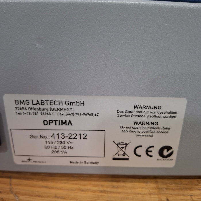 BMG Labtech FLUOSTAR OPTIMA MULTIMODE MICROPLATE READER