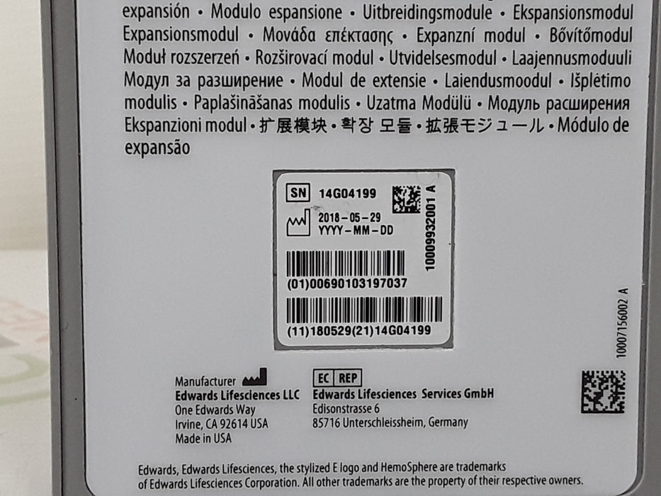 Edwards Lifesciences HEMEXPM10 HemoSphere Expansion Module